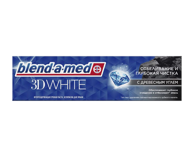 Blend A Med Toothpaste 3D White deep cleaning with charcoal extract 100ml